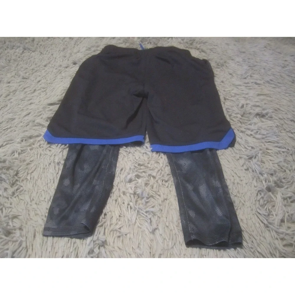 Old Navy Active Shorts Boys Large Black with 3/4 Leggings Athletic Wear